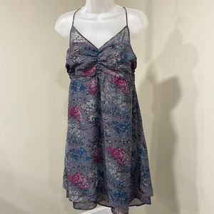 American Eagle Outfitters Floral Dress - Gray and Pink